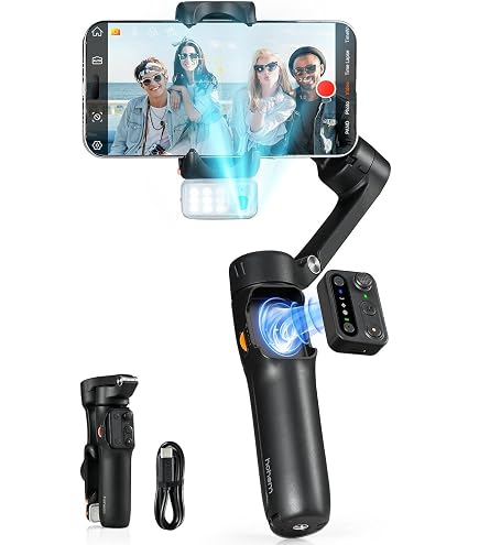 ho~hem iSteady V3 Estabilizador Celular, Gimbal de 3 Eixos para